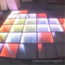 Gehärtetes Glas Portable Interaktive LED Dance Floor Licht 3D Unendlichkeit Tanzfläche